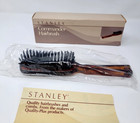 New Vintage Stanley Commander Hairbrush Tortoise Nylon Bristles New Sealed Brush
