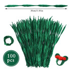 100 Pcs Chenille Stem  Bump Chenille Stems  Green Pipe Cleaners Crafts Supplies