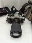Vintage Canon Ae-1 Camera Lot With 3 Lenses Flashes   Carry Bag 2 Straps