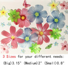 Set Of 27 Edible Flowers   Butterflies Cupcake Toppers Wedding Cake Party Food D