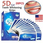 28-122x 5d Teeth Whitening Strips Tooth Rapid Bleaching White Strips Teeth White