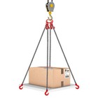 3 8  X 10  Chain Sling 4 Legs G80 Lifting Chain With Grab Hooks 22046 23lbs New