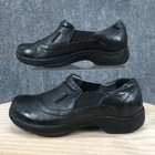 Dansko Shoes Womens 40 Kappy Nursing Clog Black Leather Slip On Round Toe Casual