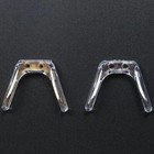 10pcs Silicone Bridge Conjoined Nose Pads Metal Core Lens For Men