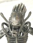 Alien Vs Predator Metal Art Sculpture Very Nice One Of A Kind 11  Tall