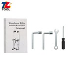 Adjustable Height Stilts Tool For Painter Taping 24 -40  Aluminum Drywall Yellow