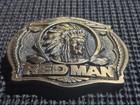  Vintage Redman 1988 Limited Edition Great American Buckle Co Brass Belt Buckle 
