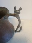 Antique Hand Hammered Copper Milk Or Water Pitcher  Handle 