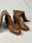 Jessica Simpson Grella Brown Leather Knee High Boots Y2k Size 8   