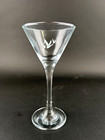 Gray Goose Vodka Martini Cocktail Glass 7  Size Stemmed Etched Set Of 2