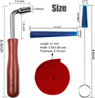 Piano Tuning Kit Professional Piano Tuning Wrench Hammer Rubber Mutes Set 8 Pcs