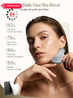 Stainless Steel Gua Sha Facial Tools  Guasha Tool For Face 3 2 Inch  Silver