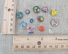 12 Vintage Antique Czech Glass  Paperweight  Ball Glass Buttons