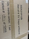 Snap On Tools Tv Trays Set  4  -years 1923 44 55 95 Wood Snack Tables Ssx21p139