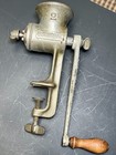 Vintage Universal  2 Meat Grinder Manual Hand Crank Cast Food Chopper Usa