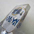 Olympia Lucite Acrylic Clear Oly Beer Tap Handle Good Luck Horseshoe 4 5 8    Vtg