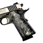 1911 Full Size Grips White Pearl Ambi Safety For Colt Kimber   4 Gold Screws