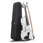 Glarry 4 4 Full Size Acoustic Violin Basswood  With Bow  Rosin And Hard Case