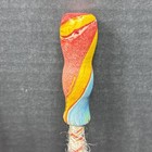 Lot Of 3 Wooden Colorful Carnival Canes 26 5 Inches