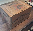 Vintage Anheuser-busch Budweiser Wooden Beer Brate Box St  Louis Mo 1876 1976