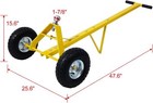 Heavy-duty Trailer Dolly W 10  Pneumatic Tires  Portable Utility Mover 600 Lbs