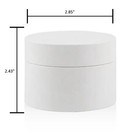 New  4 Oz  White Double Wall Polypropylene Jar With White Inner Lid white Pp C