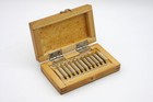 Gauge Blocks Vintage Measure Tools Precision Metric Ussr Gost 9038 Wooden Box