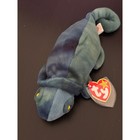 Ty Beanie Baby Rainbow The Chameleon 1997 Blue Green Tie Dye Plush Pvc Pellets