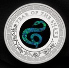 2025 1 Oz Silver Proof Coin Australia Opal Series Lunar Year Of The Snake