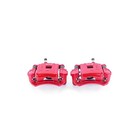 Power Stop Rear S2630 Pair Of High-temp Red Powder Coated Calipers For Lexus    