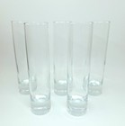 5ct Clear Glass Cylinder Bud Vases By Libbey Usa 2824 7 5   Free Shipping