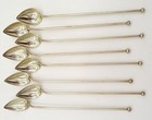 8 Tea Sippers Gorham Sterling Silver Long Spoons straws
