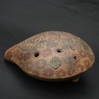 Pre-columbian Inca Ceramic Whistle With Tumi Motif