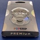 Premium Popsockets Popgrip  Phone Grip   Stand   Pop Socket - Chrome Drip Silver