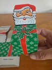 3 5 8  High Set Of 5 Vintage Santa Gift Candy Box 2x2  Cardboard Christmas 