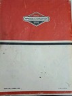 Briggs   Stratton Original Service And Repair Instructions Manual  270962 Usa