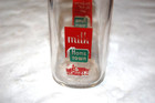 Vintage Home Town Half Pint Milk Bottle 2-color Label
