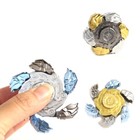 Deformed Edc Fidget Metal Hand Spinner Rainbow Focus Adhd Autism Finger Toy New