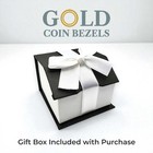 3   Trime Three Cent Silver Coin Bezel 14mm Rope Prong 10k Yellow Gold