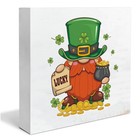St  Patricks Day Decor Rustic St Patricks Day Gnome Lucky Wooden Sign St 
