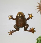 Toad Paperweight Brass Frog Engraving Handmade Statue Showpiece Decor Gtx