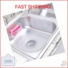 Idesign Plastic Sponge Holder Suction Cups Ideal For Kitchen Sinks And Bathroom