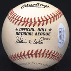 Willie Mays Signed Official National League Baseball Jsa Loa  zz75009