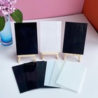 12 Sheets White Black Stained Glass Variety Pack  4 X 6 Inch Art Mosaic Tiles Fo