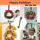Christmas Wreath Hanger  30 Cm Metal Wreath Hanger For Front Door  Wall Or De   