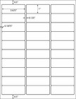 6000 Shipping Mailing Labels 1 x2-5 8  Fba - 30 Per Sheet - 30 Up - 200 Sheets