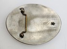 Vtg 1983 German Silver Rodeo Bull Rider Trophy Belt Buckle Cowboy Bronc Near 5oz