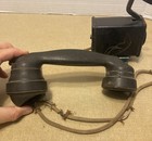 Antique Western Electric C1 Space Saver Wall Non-dial Phone W  E1 Handset