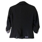 Cherish Blazer Black With Black White Stripe Cuff 3 4 Sleeve Size S