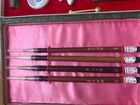 Calligraphy Set Ink Stone Brush Suzuri Vintage Sumi Grinder Shodo Shuji Tool